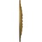 Ekena Millwork Warsaw Ceiling Medallion (Fits Canopies up to 3 1/2"), Hand-Painted Gold, 18"OD x 3 1/2"ID x 1 3/8"P CM18WAGLS - alternate 3